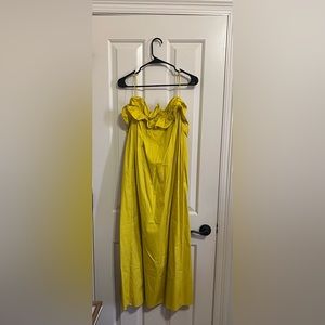 H&M lemon/lime ruffle dress